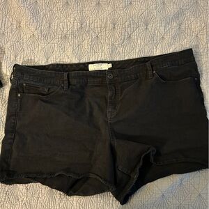 Torrid Black Denim Jean Shorts women’s Plus 28